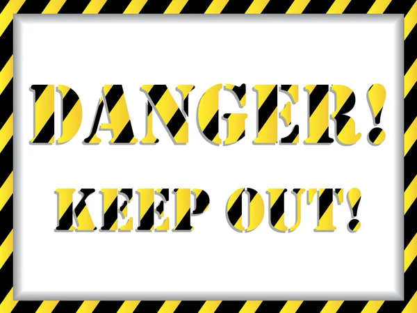 Danger! background — Stock Vector