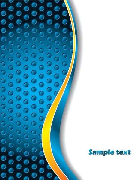 3D noktalı arka plan mavi — Stockvector