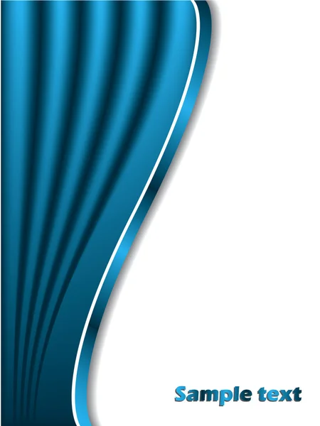 Blå bakgrund som gardin — Stock vektor