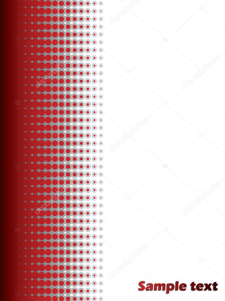 Halftone red background