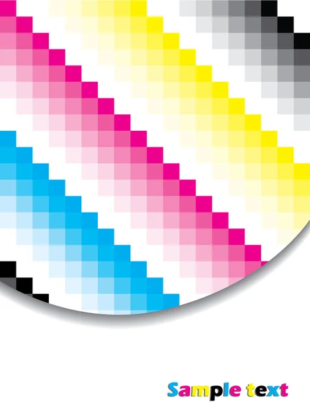 Cmyk cubique fond — Image vectorielle