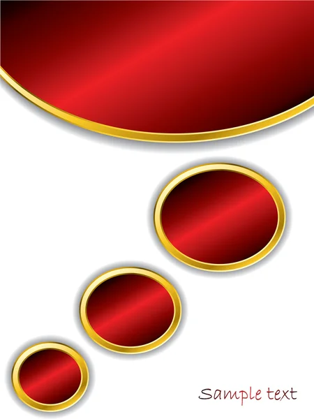 Bulles de texte rouge — Image vectorielle