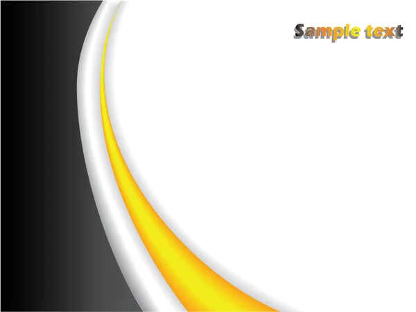 Fond noir et jaune — Image vectorielle