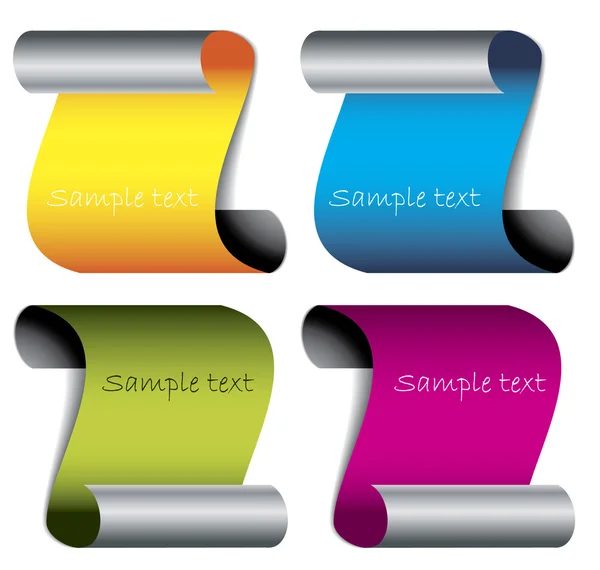 Skládací barevné papíry — Stockový vektor