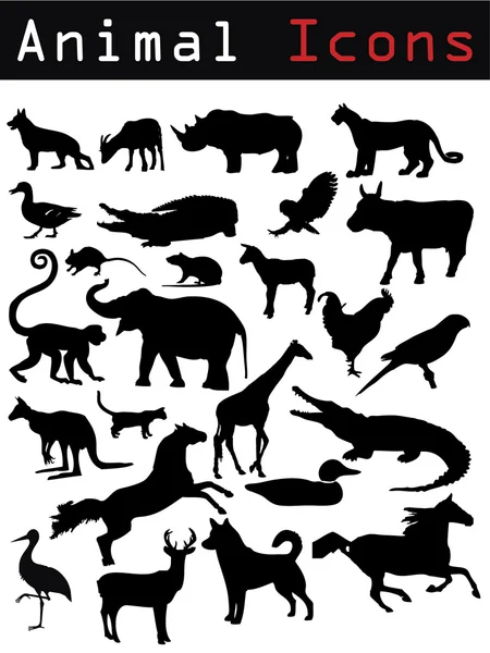 stock vector Animal silhouettes