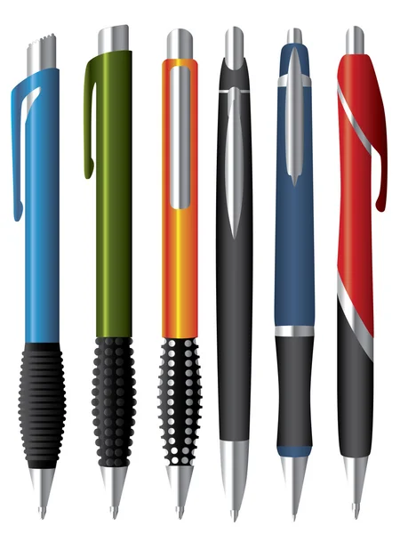 Divers stylos à bille — Image vectorielle