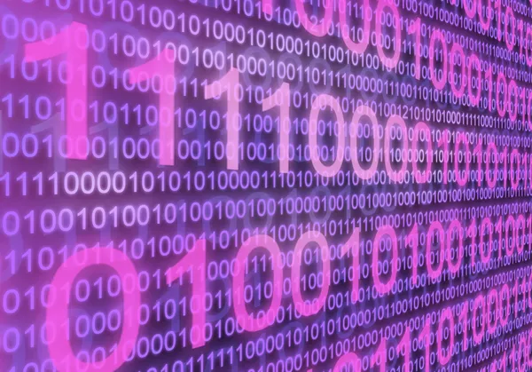 stock image Abstract transparent binary code