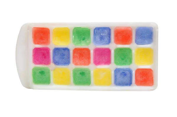Colores hielo en forma — Foto de Stock