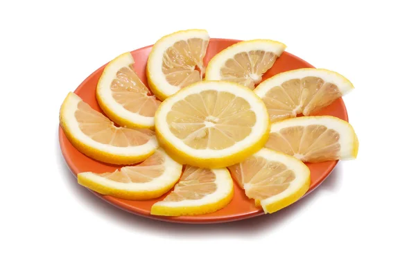 Limone in piatto — Foto Stock