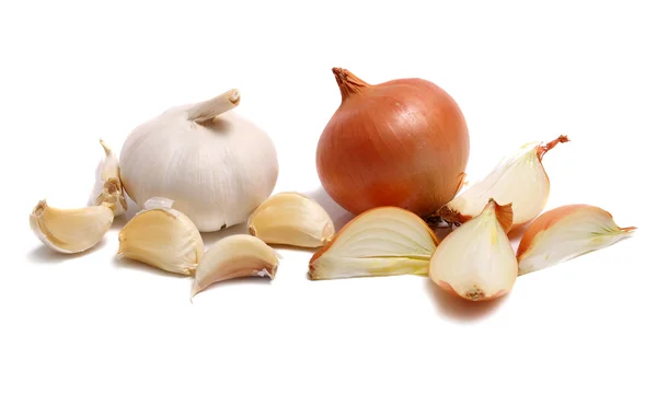 Onion and garlic — Stock Photo, Image