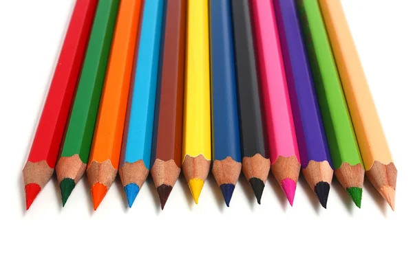 Fila lápices afilados —  Fotos de Stock