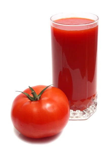 Tomato and juice — Stock Photo, Image