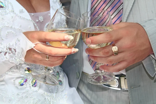 Bröllop glas — Stockfoto