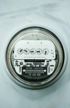 Home electric power meter clipart