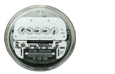 Home electric power meter clipart