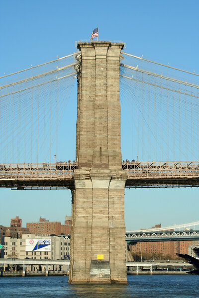 The Brooklyn Bridge taken from South Street Sea Port