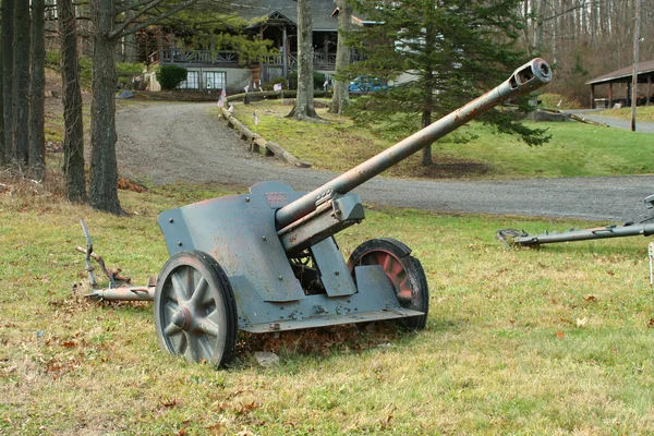 Canhão velho de WW II — Fotografia de Stock