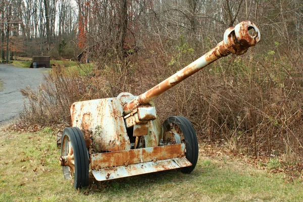 Canhão velho de WW II — Fotografia de Stock