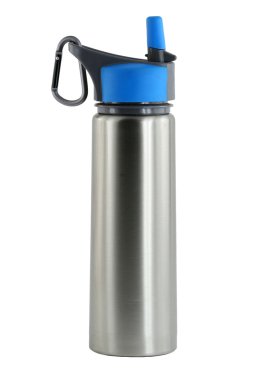 Isolated aluminum water bottle clipart