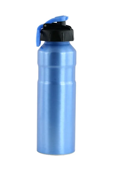 Изолированная алюминиевая бутылка воды — стоковое фото