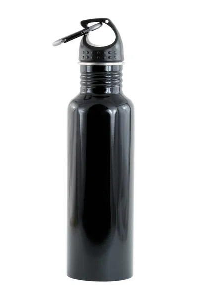 Isolierte Aluminium-Wasserflasche — Stockfoto