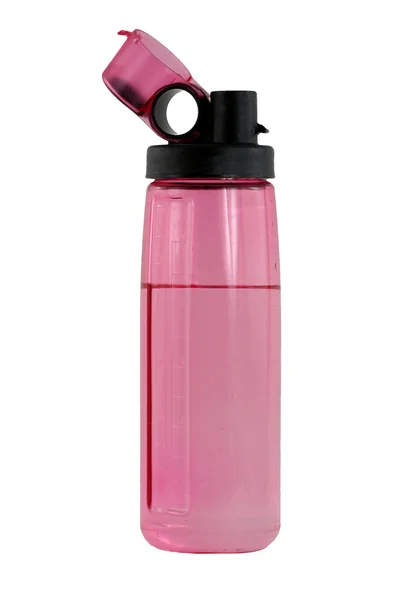 Różowy butelka wody — Zdjęcie stockowe
