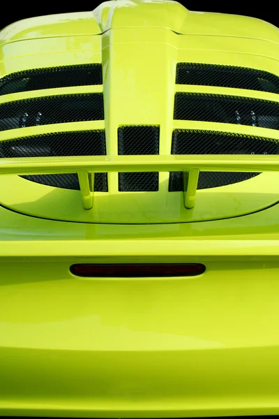 Isolated yellow sports car — Stock Photo, Image
