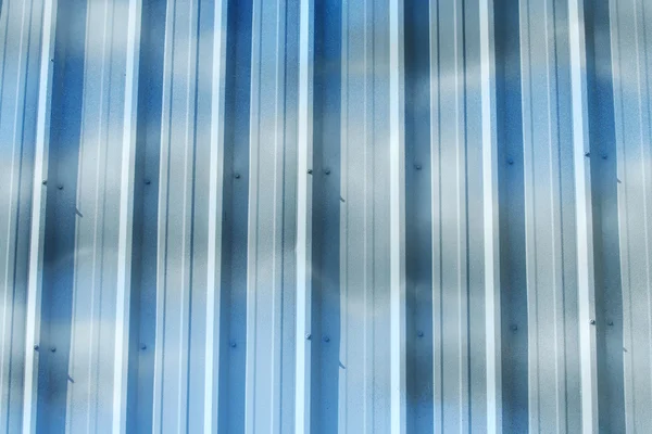 Corrugated metal wall background — Stok fotoğraf