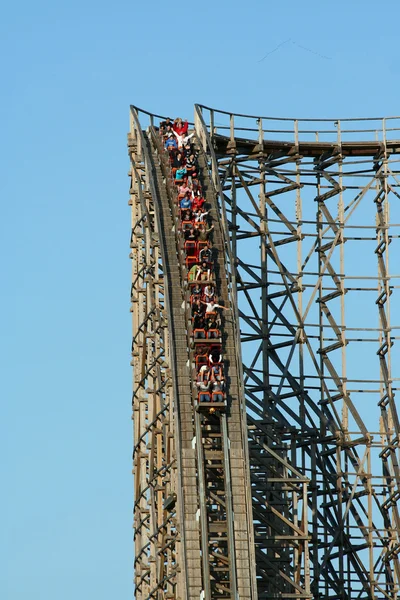 ahşap lunapark treni