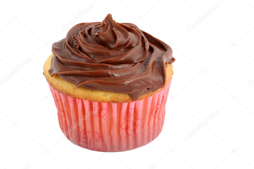 Isolated cupcake