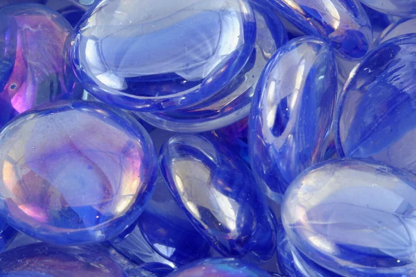 Perline di vetro blu — Foto Stock