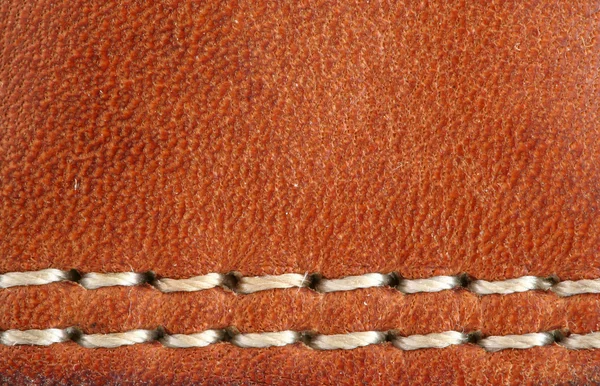 Skóra baseball rękawica makro tło — Zdjęcie stockowe