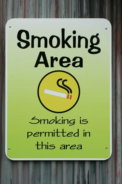 Smoking permitted sign — Stock Photo, Image