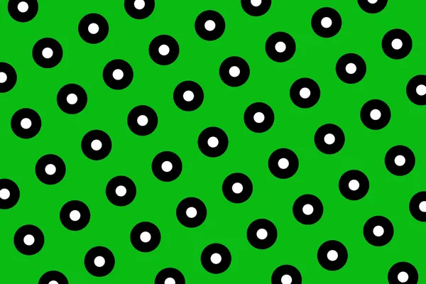 Green polka dots background — Stock Photo, Image