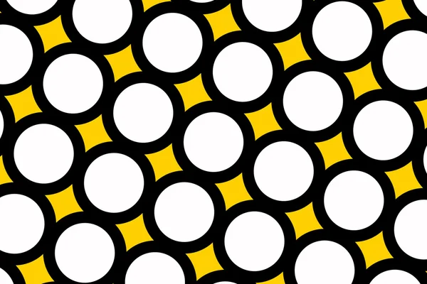 Yellow polka dots background — Stock Photo, Image