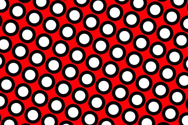 Red polka dots background — Stock Photo, Image