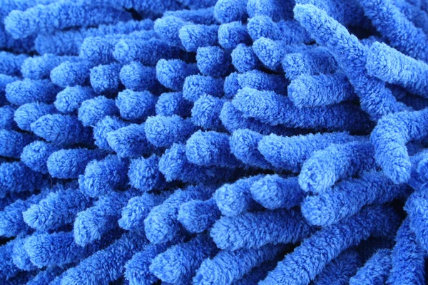 Μπλε microfiber ξεσκονόπανο μακροεντολή φόντο — Φωτογραφία Αρχείου