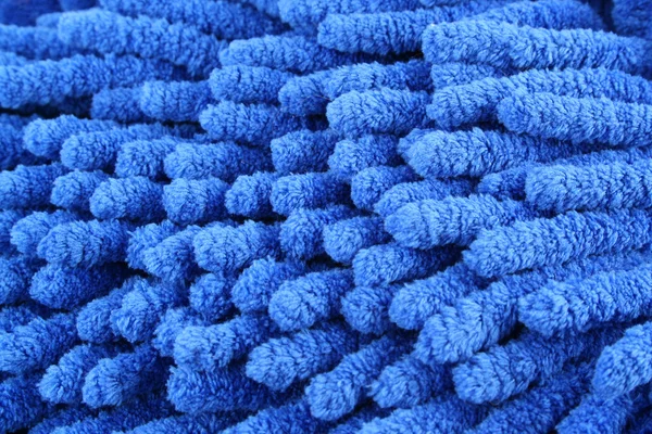 Mikrofibra niebieski prochowiec makro tło — Zdjęcie stockowe