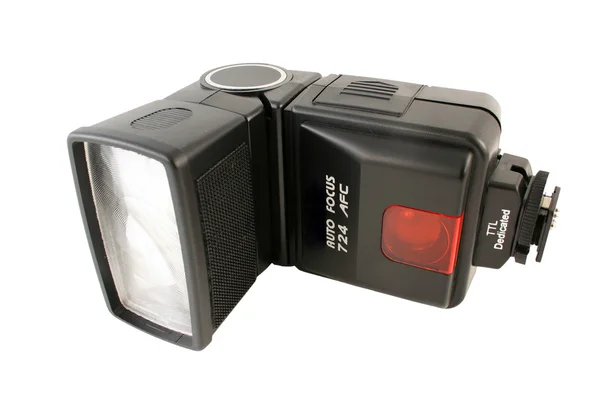 Câmera digital isolada flash sapato quente — Fotografia de Stock