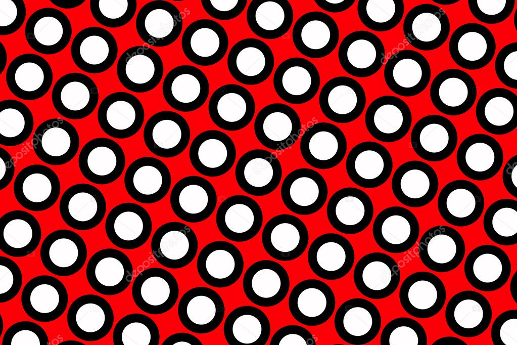 Red polka dots background