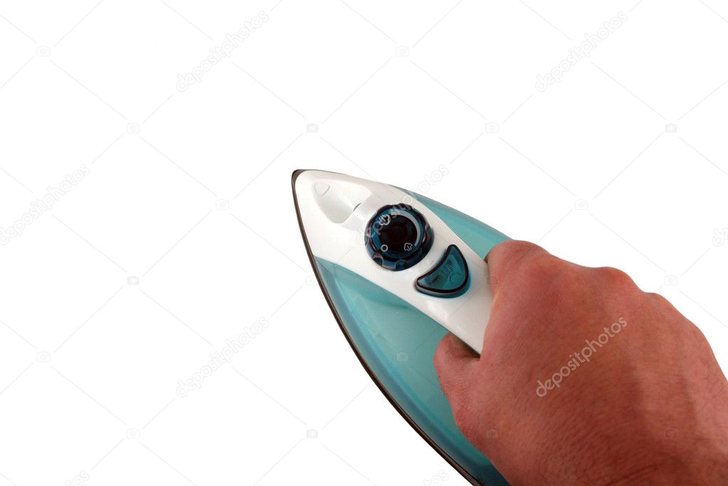 Hand ironing add your background