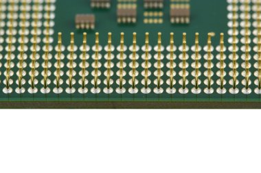 Computer processor CPU close up clipart