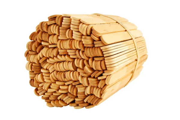 Popsicle pinnar bundna med gummiband — Stockfoto