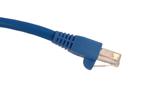 Cable aislado Cat5 en blanco — Foto de Stock