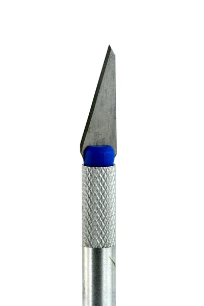 Beyaz izole hobi jilet bıçağı — Stok fotoğraf