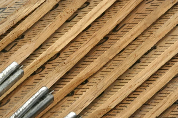 Cetvel arka katlanır marangozlar — Stok fotoğraf