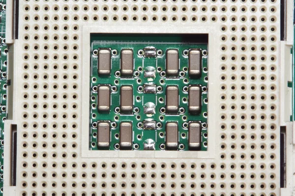 Computer processor cpu slot — Stock Photo, Image