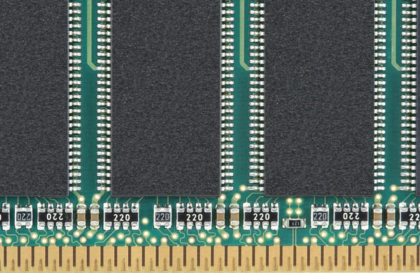 Random access memory chip on white — Stock Photo, Image