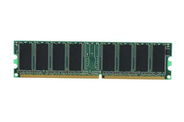 Random access paměťový čip na bílém pozadí — Stock fotografie