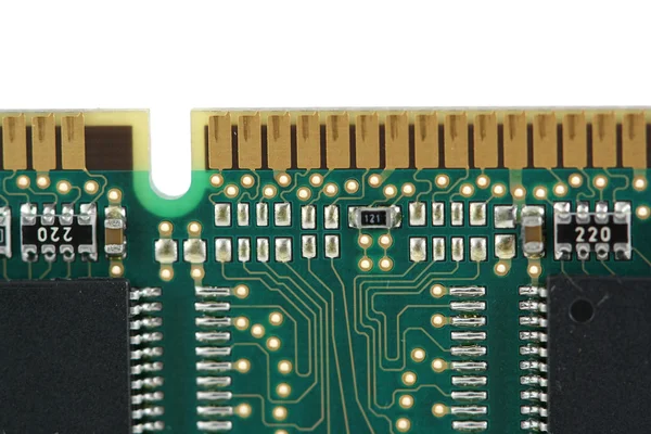 Random access memory chip close up — Stock Photo, Image